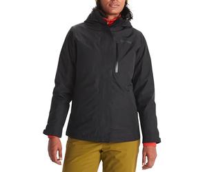 Marmot Femme Wm's Ramble Component Jacket, Veste imperméable chaud, Veste de pluie légère à capuche 3 en 1, Imperméable coupe-vent et respirant, Black, XL