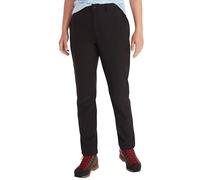 Marmot Femme Women's Scree Pant, Pantalon de trek/randonnée en Softshell d’extérieur, déperlant, coupe-vent et respirant, Black, 04