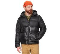 Marmot Guides Down Hoody, Veste duvet légère, veste d’hiver chaude, veste matelassée déperlante, veste coupe-vent, petite veste d’extérieur paquetable à capuche, Homme, Black, XXL