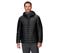 Marmot Homme Highlander Hoody, Veste chaude en duvet, manteau d'hiver isolé à capuche, doudoune respirante, veste d'extérieur légère et empaquetable, coupe-vent, Black, XL