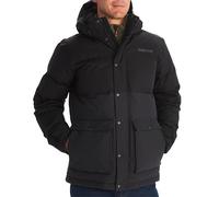 Marmot - Homme Fordham Jacket, Veste en duvet chaude, manteau d'hiver à capuche, parka en duvet coupe-vent, doudoune légère, Black, M
