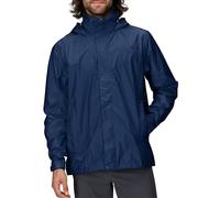 Marmot Homme Precip Eco Jacket, Veste Imperméable, Veste de Pluie Légère à Capuche, Imperméable Coupe-Vent, Coupe-Vent Respirant, Adapté pour la Course et la Randonnée, Arctic Navy, L