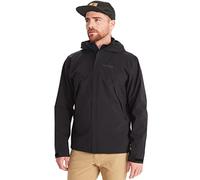 Marmot Homme PreCip Eco Pro Jacket, Veste de pluie imperméable, manteau de pluie résistant au vent, coupe-vent hardshell pliable respirant, idéal pour la randonnée, Black, S