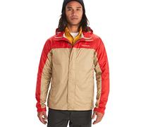 Marmot PreCip Eco Jacket, Veste de pluie imperméable, manteau de pluie résistant au vent, coupe-vent hardshell pliable respirant, idéal pour la randonnée, Shetland/Cairo, S Homme