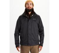 Marmot Homme Precip Eco Jacket, Veste Imperméable, Veste de Pluie Légère à Capuche, Imperméable Coupe-Vent, Coupe-Vent Respirant, Adapté pour la Course et la Randonnée, Black, S
