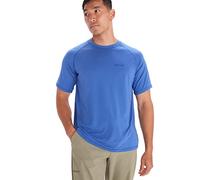 Marmot Windridge SS, T-shirt fonctionnel respirant, t-shirt de sport à manches courtes, t-shirt de fitness à séchage rapide, Homme, Trail Blue, S