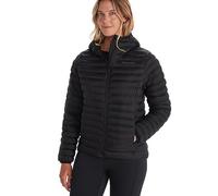 Marmot Wm's Echo Featherless Hoody, Veste de randonnée chaude, veste fonctionnelle déperlante, manteau matelassé doublé, veste isolée résistante au vent, Black, S Femme