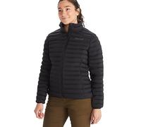 Marmot Wm's Echo Featherless Jacket, Veste de randonnée chaude, veste fonctionnelle déperlante, manteau matelassé doublé, veste isolée résistante au vent, Black, M Femme
