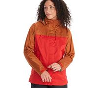 Marmot Wm's PreCip Eco Jacket, Veste de pluie imperméable, manteau de pluie résistant au vent, coupe-vent hardshell pliable respirant, idéal pour la randonnée, Cairo/Copper, XS Femme