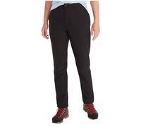 Marmot Wm's Scree Pant, Pantalon de trekking softshell, pantalon d’extérieur respirant, pantalon de randonnée déperlant, Femme, Black, 10