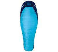 Marmot Wm's Trestles 15 Sac de Couchage Momie, pour Femmes, 3 Saisons, léger et Chaud, idéal pour Le Camping et la randonnée Women's, French Blue/Harbor Blue, Grand