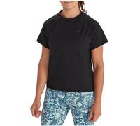 Marmot Wm's Windridge SS, T-shirt fonctionnel respirant, t-shirt de sport à manches courtes, t-shirt de fitness à séchage rapide, Femme, Black, M