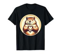 Marmotte faisant un cœur Respectez l'ombre Vacances T-Shirt
