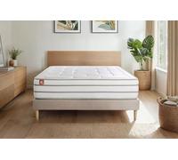 Marmottes & Co Matelas Le Doux 200x200cm Mémoire de Forme 3 Zones de Confort - EP. 24cm | Epaisseur : 24 cm | Confort : Très Ferme