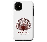 Marmottes Loin des Blaireaux Humour Montagne Nature Trail Coque pour iPhone 11
