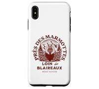 Marmottes Loin des Blaireaux Humour Montagne Nature Trail Coque pour iPhone XS Max