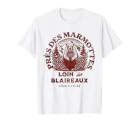Marmottes Loin des Blaireaux Humour Montagne Nature Trail T-Shirt