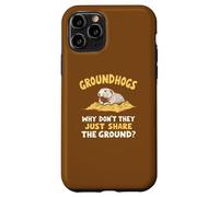 Marmottes Pourquoi ne partagent pas simplement le sol ? Drôle Coque pour iPhone 11 Pro