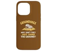 Marmottes Pourquoi ne partagent pas simplement le sol ? Drôle Coque pour iPhone 14 Pro Max