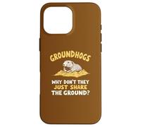 Marmottes Pourquoi ne partagent pas simplement le sol ? Drôle Coque pour iPhone 16 Pro Max