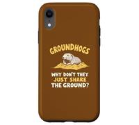 Marmottes Pourquoi ne partagent pas simplement le sol ? Drôle Coque pour iPhone XR
