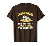 Marmottes Pourquoi ne partagent pas simplement le sol ? Drôle T-Shirt