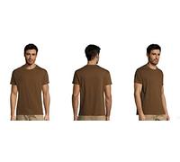 MARNAULA Lot de 3-5-10-25 -50 ou 100 t-Shirts Marrons 100% Coton Unisexe - Marron - L