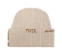Marni - Bonnet en laine avec coutures - Homme - Accessoires - Beige - Taille: M