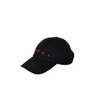 Marni, Homme, Accessoires, Noir, Taille: S Casquette de baseball en gabardine