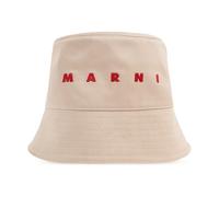 Marni - Chapeau avec Logo Brodé - Homme - Accessoires - Beige - Taille: L