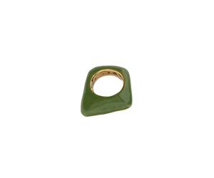 Marni, Femme, Accessoires, Vert, Taille: S Metal Trapeze Ring