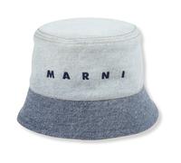 Marni - Logo Denim Bucket Hat - Homme - Accessoires - Bleu - Taille: M