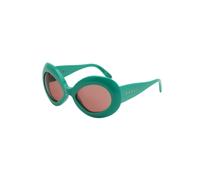 Marni Unisex Marni 40F Lake Of Fire Teal Lunettes de soleil Acétate Vert Marron Oversize Normale