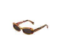 Marni Unisex Marni DPO Nyama Stripes Lunettes de soleil Acétate Fantaisie Gris Carré