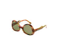 Marni Unisex Marni P1R Anu Ohia Stripes Lunettes de soleil Acétate Fantaisie Vert Géométrique Normale