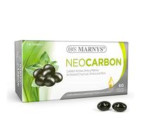 Marnys Charbon végétal actif et essences d'anis et de menthe - Aide à la perte de poids, à éliminer les gaz intestinaux, soulage les gonflements et les douleurs à l'estomac, complément purifiant - 60