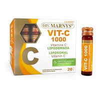 MARNYS VIT C 1000 vitamina C - favorise le bien-être lorsqu’il est utilisé de façon continue, complément spécialisé pour soutenir l’organisme, boîte de 20 ampoules et associe fonctionnalité pratique e