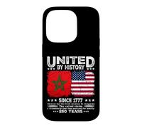 Maroc Amérique Amitié Unie par l'histoire Depuis 1777 Coque pour iPhone 14 Pro