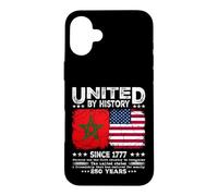 Maroc Amérique Amitié Unie par l'histoire Depuis 1777 Coque pour iPhone 16 Plus