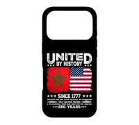 Maroc Amérique Amitié Unie par l'histoire Depuis 1777 Coque pour iPhone 17 Pro