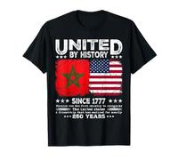Maroc Amérique Amitié Unie par l'histoire Depuis 1777 T-Shirt