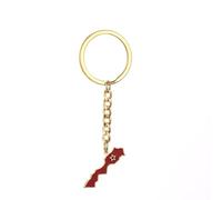 Maroc Carte Drapeau Goutte D'Huile Pendentif Porte-Clés Durable Porte-Clés, Cartes De Pays Pendentif Porte-Clés Élégant Ethnique Porte-Clés Décoration Voiture Sac À Dos Accessoires Cadeau Pour