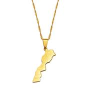 Maroc Carte Villes Nom Pendentif Collier, Pour Femmes Hommes Maroc Carte Bijoux, Vintage Contour Tendance Patriotique Ethnique Unisexe Accessoires, Géométrique Chaîne Ajustable Charme Bijoux,