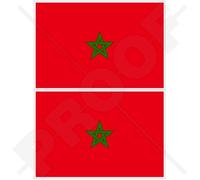 Maroc Drapeau Maroc Afrique 10,2 cm (100 mm) en vinyle Bumper Stickers, Stickers x2