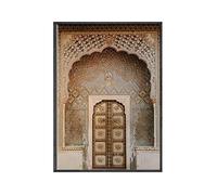 Maroc porte arabe peintures décoratives Architecture toile affiches islamique mur Art photos imprime for salon décor à la maison (Color : D, Size : 50x70CM No Frame)