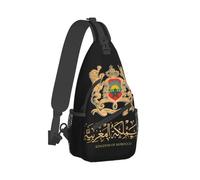 Maroc Sac à bandoulière Sports Emblème Marocain en Or Design Élégant Sac De Poitrine Unisexe Femmes Homme Épaule Sacs À Dos Voyage