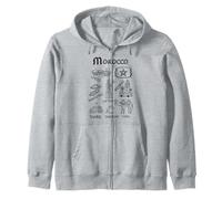 Maroc Souvenir Voyage Drapeau Marocain Casbah Chameau Cadeau Sweat à Capuche