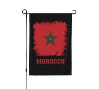 Maroc Vintage Marocain Drapeau De Jardin Suspendre Drapeau De Cour Durable Drapeaux De Jardin Pour Plage Toutes Les Saisons Vacances 30X45cm
