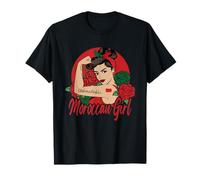 Marocain Fille Maroc Femme Marocains Drapeau T-Shirt