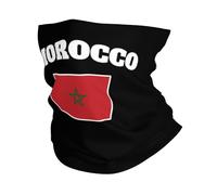Marocains Marocains Drapeau du Maroc Femme Homme Cache-Col Respirant Headwrap Ultra-Douce Bandana pour Randonnée Ski Bike